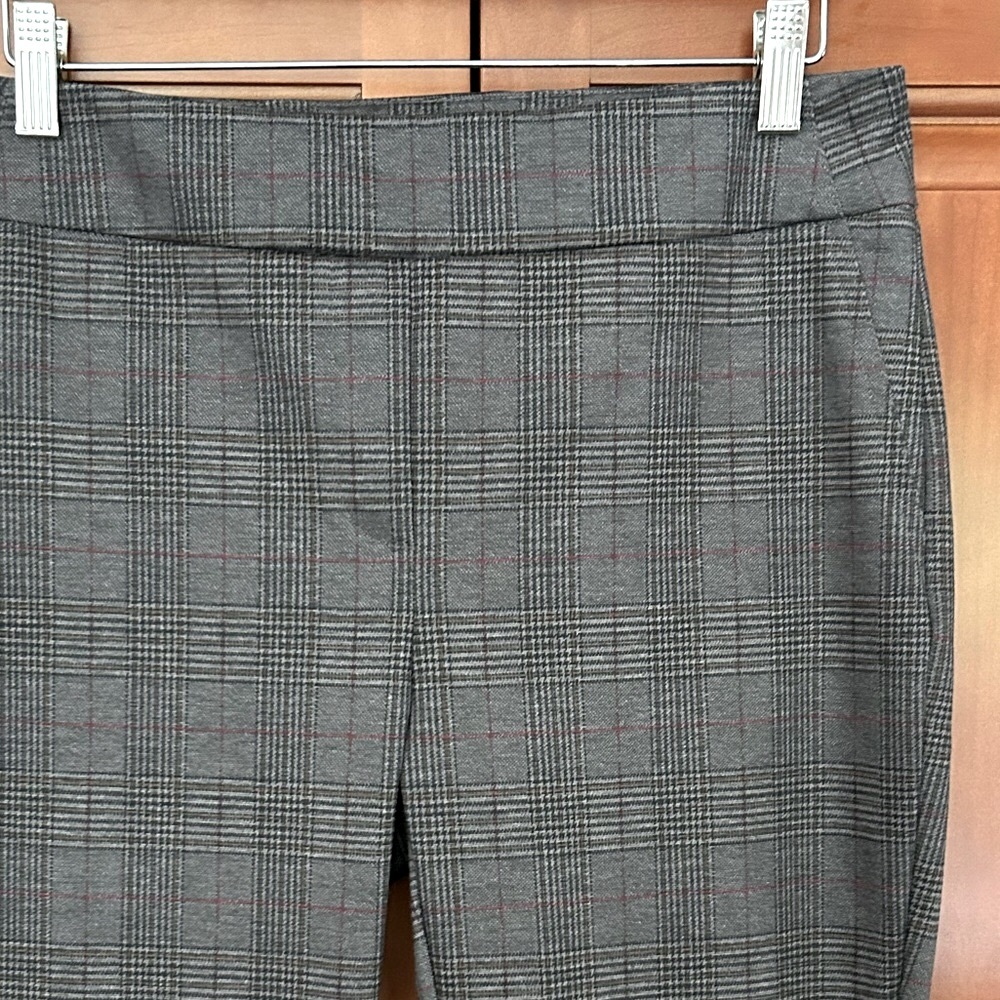 Dalia size 8 pull-on plaid ponte pant - Picture 4 of 11